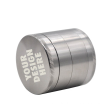 Premium stainless steel herb grinder 47mm 4 parts weed grinder with sharp diamond teeth herb crusher custom logo